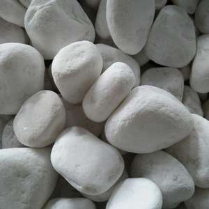 Galets blancs en pierres brute, pierres pour aménagement paysager paysager et pavé - Product Image 1