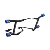 Nouvelle barre de protection de sacoche arrière en acier à faible teneur en carbone soudée TIG Advanblack pour HD Touring 2014+ - Noir brillant, rénovation/amélioration