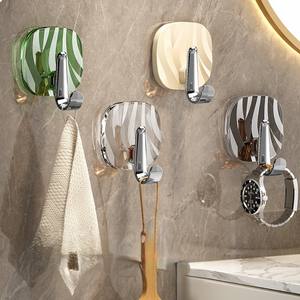 Crochet mural adhésif de luxe pour serviettes de salle de bain, forte capacité de charge, <span class=keywords><strong>sans</strong></span> perçage, auto-adhésif - Product Image 2