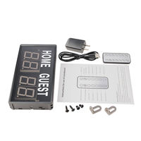 Tableau de score LED miniature personnalisé à 4 chiffres pour événements sportifs, affichage domicile et visiteurs avec télécommande