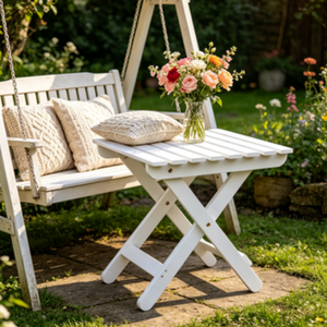 Mesa Auxiliar Portátil de Alta Calidad, Material de Madera de Abeto Sólido, Diseño Impermeable para Acampar al Aire Libre, <span class=keywords><strong>Playa</strong></span>, Patio - Product Image 2