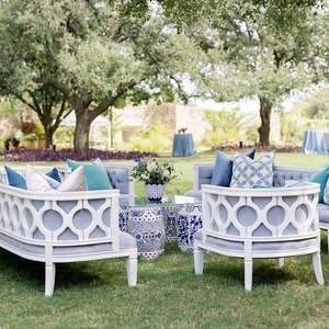 مصنع تصميم فرنسي دائري منحني تصميم تنجيدي حدث أريكة مقطعية الزفاف أريكة لوفيسيت - Product Image 1