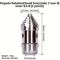 Raccord rotatif en acier inoxydable SS304, filetage mâle vers connecteur pagode, joint de tuyau industriel haute pression