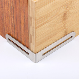 Jinnate Stainless Steel Elongated Hole Corner Bracket 90 Degree L Shaped Furniture Support Connector - Product Image 3