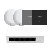 Paquete de Red AX3000 WiFi 6Pro - 2x APs de Techo + 2x APs de Pared + Switch PoE de 5 Puertos (1 Año de Garantía)