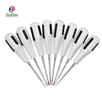 Chirurgie dentaire, en acier inoxydable, pour extraction de racines apex, avec poignée en plastique, instruments dentaires, élévateur de luxe, 8 pièces