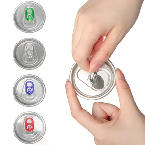 Usine 209 couvercle de boîte en fer blanc en aluminium à extrémité ouverte facile pour la bière boisson en conserve sauce aux fruits ketchup chat sardine cosmétique