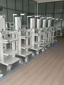 <span class=keywords><strong>Chariot</strong></span> d'hôpital moderne avec roues, construction métallique <span class=keywords><strong>pour</strong></span> écrans de 26 à 32 pouces, chariots médicaux <span class=keywords><strong>pour</strong></span> ordinateurs portables, systèmes de caméra d'endoscopie 4K - Product Image 6