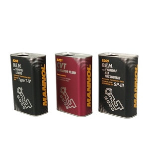 Boîtes métalliques rectangulaires, récipient carré en étain, pour huile à moteur, de 1l, 4 unités - Product Image 1