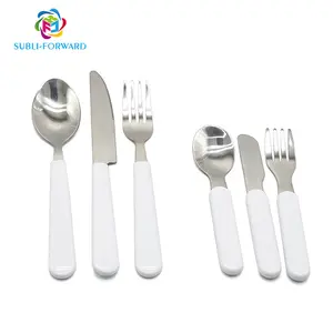 <span class=keywords><strong>Couverts</strong></span> de table pour enfants et <span class=keywords><strong>adultes</strong></span>, ensemble à Sublimation, blanc, Logo personnalisé fourchettes, couteaux cuillères <span class=keywords><strong>couverts</strong></span> à manger, <span class=keywords><strong>couverts</strong></span> en acier inoxydable - Product Image 1