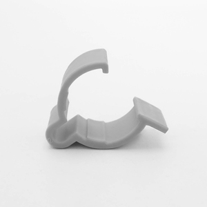 Grampos externos Perfis De Alumínio Marfim PP Magra Acessórios Plastic End Cover Pvc Pipe <span class=keywords><strong>Clips</strong></span> Tag Clip - Product Image 5