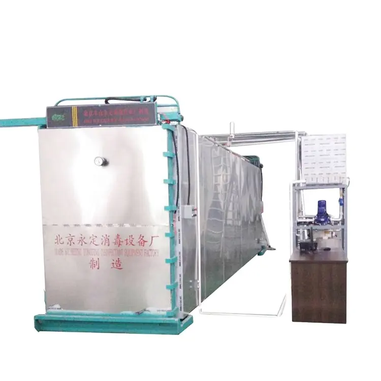 Esterilizador EO de cotonete para máscara de seringa médica grande 3CBM 6CBM 10CBM 20CBM, gabinete de esterilização de óxido de etileno