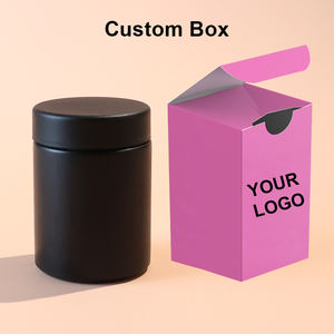 Envase de Vidrio Transparente Redondo de 5oz/10oz, a Prueba de Niños, con Tapa Negra de Plástico - Product Image 5