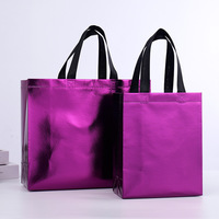 Sacs de courses non tissés pliables et réutilisables, personnalisés, économiques, en feuille recyclée laminée
