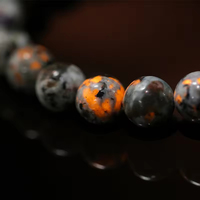 Bracelet en pierres naturelles perlées, bracelet en pierre volcanique flamme, bijoux en cristal énergétique pour la méditation, perles en pierre de feu