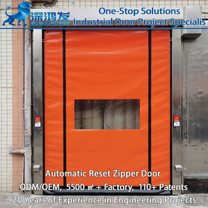 Puerta Corredera de PVC Automática de Alta Velocidad con Diseño Moderno, Autoreparadora, Impermeable, con Cremallera, Marco de Acero, Seguridad Inteligente, Puerta Industrial - Product Image 1