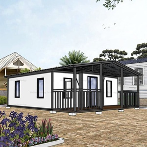 Maison en panneaux sandwichs plats personnalisable de 30 <span class=keywords><strong>à</strong></span> 40 pieds, extensible, en acier, pour bureau, appartement, chambre, salon - Product Image 2
