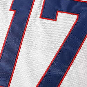 เสื้อฮอกกี้ผู้ชายแบบกำหนดเองสำหรับทีมดัลลัส บริการ OEM ผ้าโพลีเอสเตอร์ 100% แห้งเร็ว พิมพ์ลายแบบ Sublimation โลโก้ทีมด้านหน้า/ด้านหลัง - Product Image 2