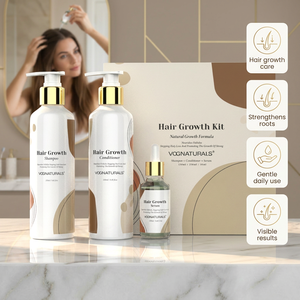 Set de Champú y Acondicionador para el Crecimiento del Cabello, Marca Privada, Personalizado, Anticaída, con Queratina y Biotina, Tratamiento Nutritivo y Suavizante - Product Image 1