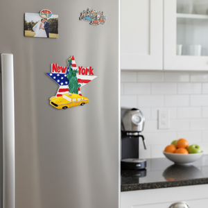 Imán de Nueva York 288 Uds 24DZ/CS recuerdos de hojalata logotipo personalizado diseño de dibujos animados estilo pegatina magnética para cocina ocasión de boda - Product Image 5