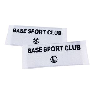 Étiquettes tissées personnalisées de haute qualité avec logo de marque, étiquettes en tissu tissées avec taille indiquée - Product Image 2