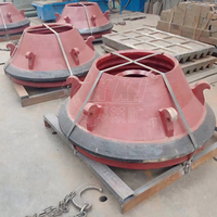 Repuestos para Trituradora de Cono Telsmith 48FC, Revestimiento de Tambor Mn18Cr2 T400 T500, Manto Cóncavo de Aleación de Acero, Minería de Minerales, Nuevo y Usado, Fundición