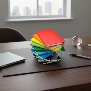 Cuaderno de Cuero A4 A5 A6 de Regalo Promocional, Personalizado con Páginas Interiores, Encuadernación y Correa Elástica con Cubierta de PU - Product Image 5