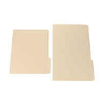 Carpeta Manila Impermeable Tamaño Carta Clásica Bonvan con Logotipo Personalizado, Papel para Etiquetas de Corte 1/3 para Organización de Documentos de Oficina