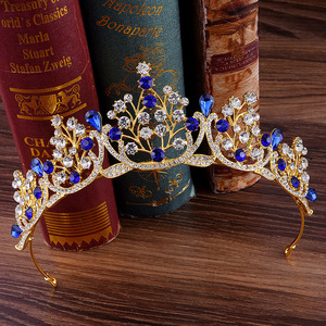 Couronne de mariée européenne américaine, accessoire de cheveux pour femmes, couronne de princesse pour concours de beauté, couronne de mariage pour adultes de 18 ans, diadèmes - Product Image 3