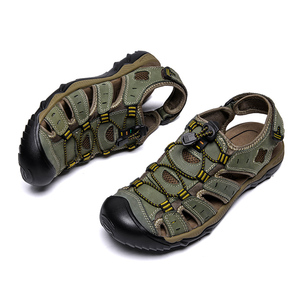 Sandalias Planas <span class=keywords><strong>de</strong></span> Verano 2026, para <span class=keywords><strong>Senderismo</strong></span>, Deportes al Aire Libre, Playa, Punta Cerrada, Transpirables, Antideslizantes, con Cierre <span class=keywords><strong>de</strong></span> Velcro para <span class=keywords><strong>Hombre</strong></span> - Product Image 1