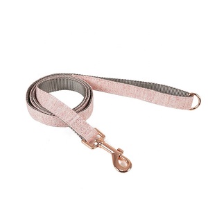 Conjunto de Correa y collar para perro, Sarga de lana con hebilla de metal, cuerda pequeña, mediana y grande, venta al por mayor - Product Image 5