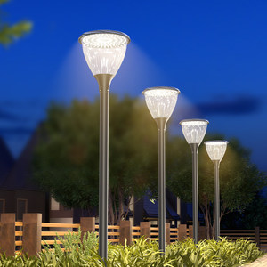Farolas LED Solares para Jardines Residenciales, Poste <span class=keywords><strong>de</strong></span> 3m <span class=keywords><strong>de</strong></span> Altura, IP55, Control Remoto - Product Image 1