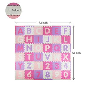 Puzzle d'alphabet moderne écologique de 26 pièces, anti-chute, antidérapant, résistant à l'eau, lavable, pour enfants, <span class=keywords><strong>en</strong></span> EVA, <span class=keywords><strong>chiffres</strong></span> ABC - Product Image 2