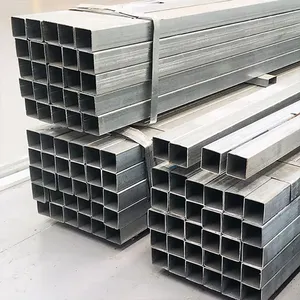 50x100 phần rỗng S235 s275 ống thép mạ kẽm hình chữ nhật mạ kẽm hàn ống thép vuông