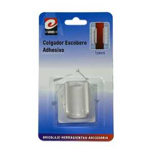 MNJ Adhesive Plastic Hook Cylindrical Head Reusable For Mops And Brooms 12Pcs - Product Image 2