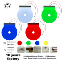 Écran segmenté LCD pour équipement de mesure avec feuille de rétroéclairage LED à luminosité uniforme, couleur personnalisée et connecteur à broches à ressort FPC