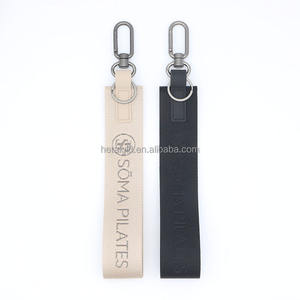 Never Lost Metal Carabiner <strong>Keychain</strong> Custom Jacquard Woven Logo <strong>Wristlet</strong> Backpack Pendant Key Holder - Product Image 5