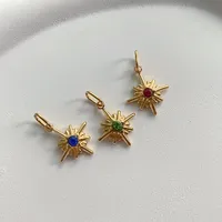 Breloques étoiles romantiques brillantes et colorées en acier inoxydable EMANCO pour la fabrication de colliers, bracelets et boucles d'oreilles DIY pour femmes, vente en gros et dropshipping