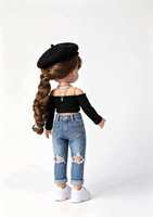 Poupée en vinyle pleine longueur personnalisable de 18 pouces, modèle de mode de haute qualité, jouet éducatif interactif pour les enfants de 5 à 7 ans