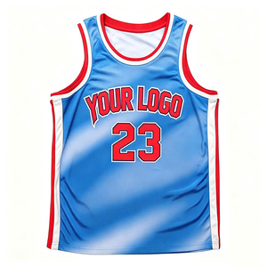 Camiseta de Baloncesto Azul Personalizada 2026 con Número 23 Rojo, Impresión Sublimada, Unisex, Sin Mangas, Deportiva, para Adultos, Todas las Temporadas - Product Image 1