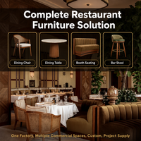 Ensemble de mobilier de restaurant moderne sur mesure, table et chaises de salle à manger commerciales pour café, hôtel, bar