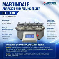 Testeur d'abrasion et de pillage Martindale GESTER 4 stations GT-C13B, équipement de test textile, contrôle PLC, haute précision, ISO/ASTM