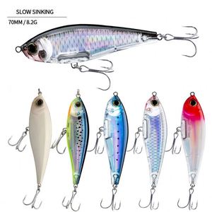 Señuelos de Pesca Tipo Lápiz de 70 mm y 8.2 g, Señuelos de Lanzamiento Largo para Agua Salada, Señuelos Artificiales para Pesca de Trucha, Pesca de Arrastre, Twitchbait para Pesca Costera - Product Image 1