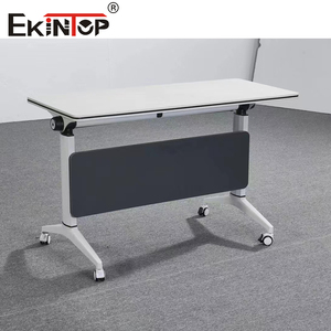 Sinonis Metal Frame Movable <b>Folding</b> Office Training <b>Desk</b> Table - Product Image 1