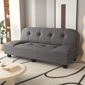 أريكة سرير متعددة الوظائف قابلة للطي للاستخدام المزدوج للشقق الصغيرة، أثاث منزلي خشبي - Product Image 2