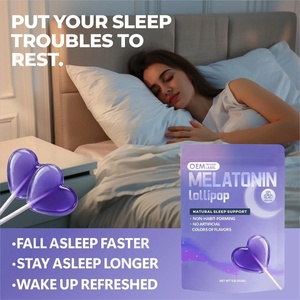 Sucette à la mélatonine OEM avec <span class=keywords><strong>vitamine</strong></span> B6, complément alimentaire <span class=keywords><strong>pour</strong></span> favoriser le sommeil, <span class=keywords><strong>pour</strong></span> s'endormir plus rapidement, détend et réduit le stress - Product Image 3