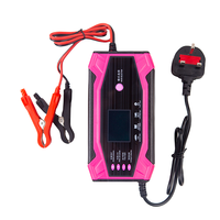 Chargeur rapide électrique intelligent 10A/5A DC, adaptateur d'alimentation 12V/24V pour batteries au plomb de voiture et moto, réparation par impulsions