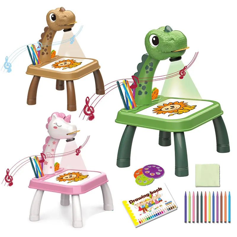 Zhorya-juguete de dibujo personalizado para niños, tablero de dibujo, proyector de bocetos, mesa de dibujo