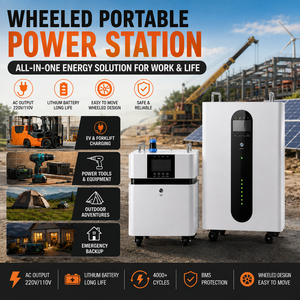 Station d'alimentation portable de secours domestique 3000W avec générateur à onde sinusoïdale pure et prises CA pour les pannes de courant, les urgences et l'utilisation en extérieur - Product Image 1