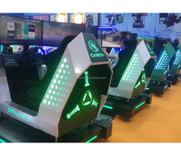 Simulador de Conducción con Plataforma de Movimiento, Soporte para 3 Monitores, Juego Completo Moza, Cabina de Simulación de Carreras
